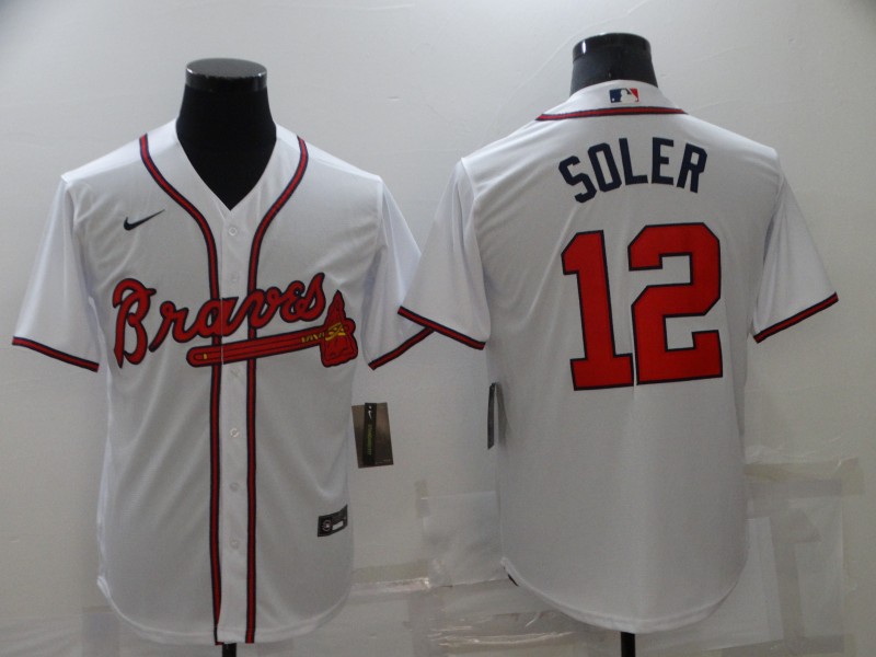 2021 Men Atlanta Braves #12 Soler white Nike MLB Jersey->youth mlb jersey->Youth Jersey